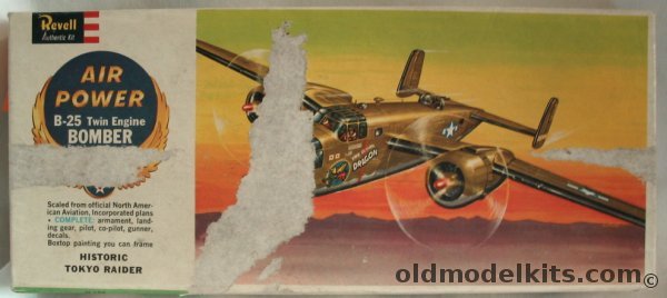 Revell 1/64 North American B-25 Mitchell Bomber 'The Flying Dragon' Air Power Issue, H136-98 plastic model kit